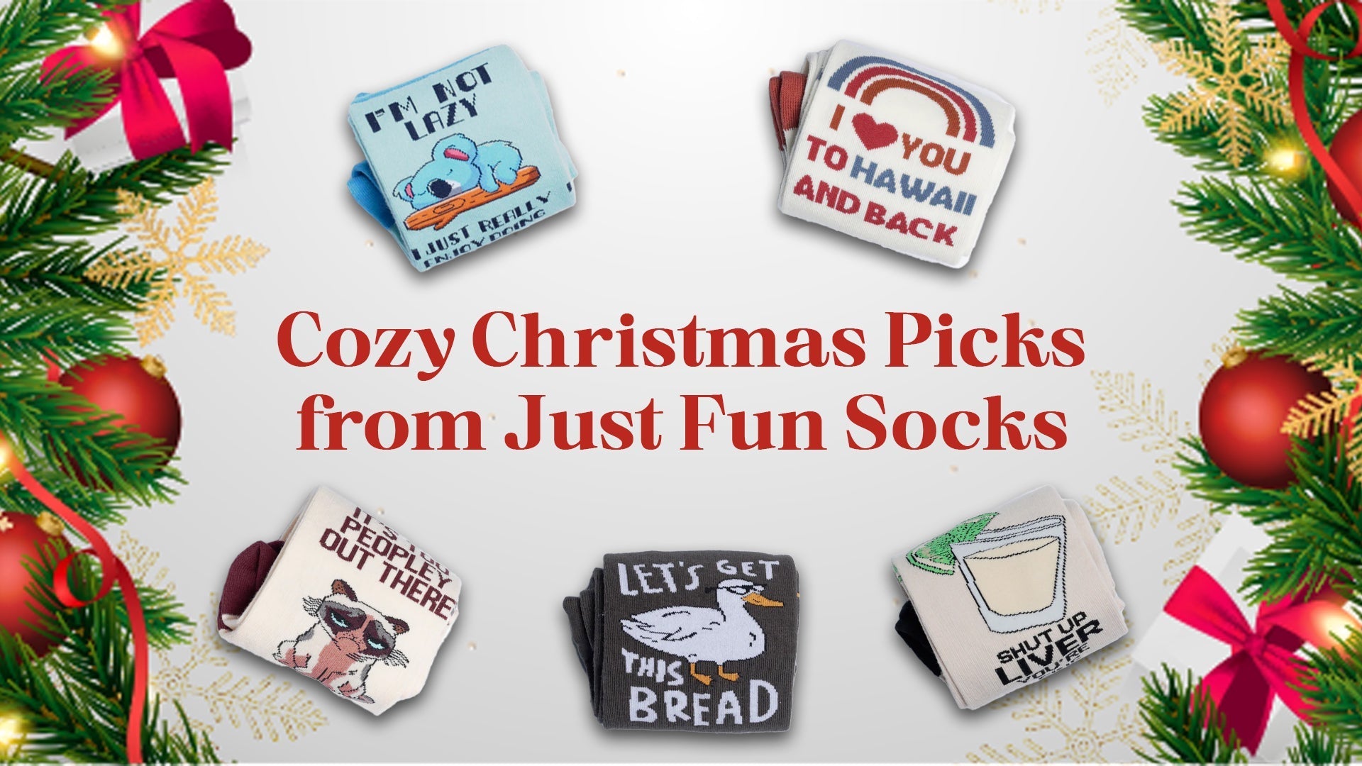 Cozy Christmas Picks from Just Fun Socks