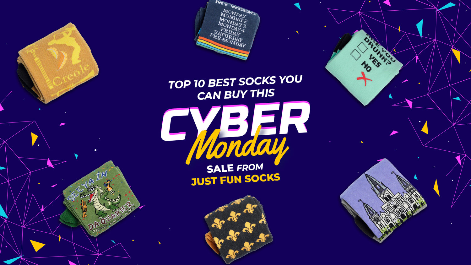 Top 10 Best Socks You Can Buy This Cyber Monday Sale from Just Fun Socks