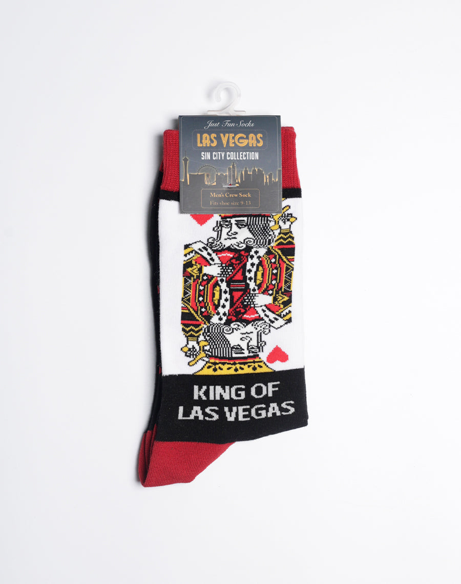 Mens King of Las Vegas Crew Socks