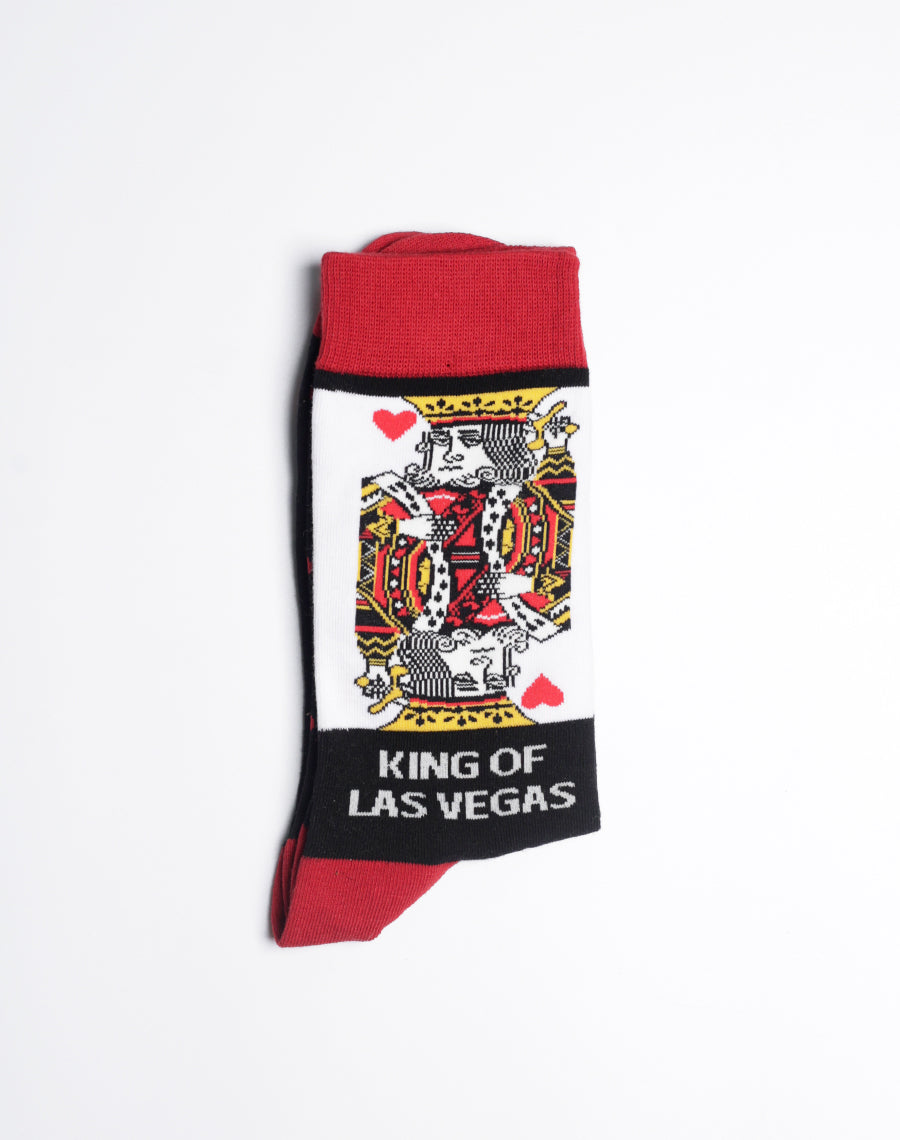 Mens King of Las Vegas Crew Socks