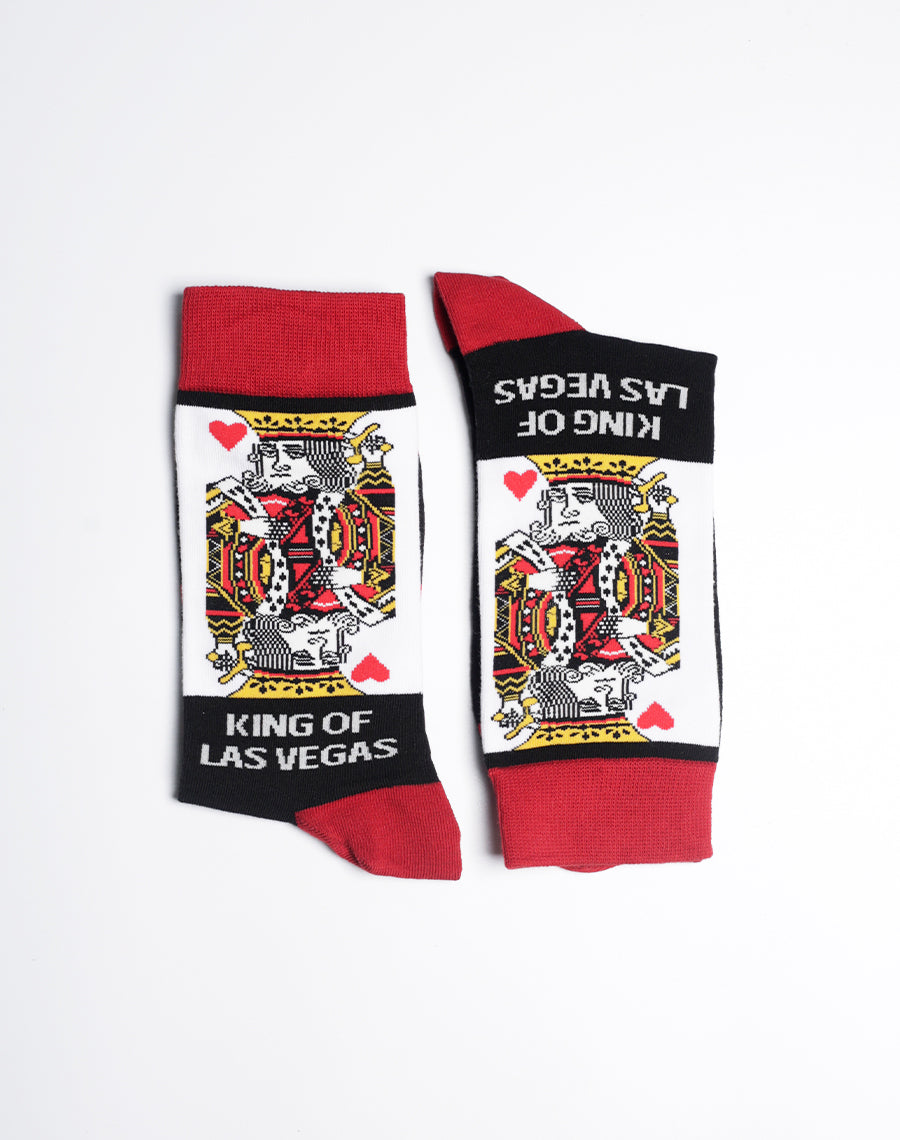Mens King of Las Vegas Crew Socks