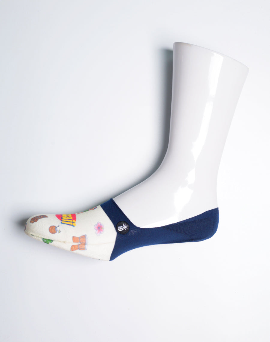 Vintage Aloha Spirit Hawaiian Printed No Show Socks