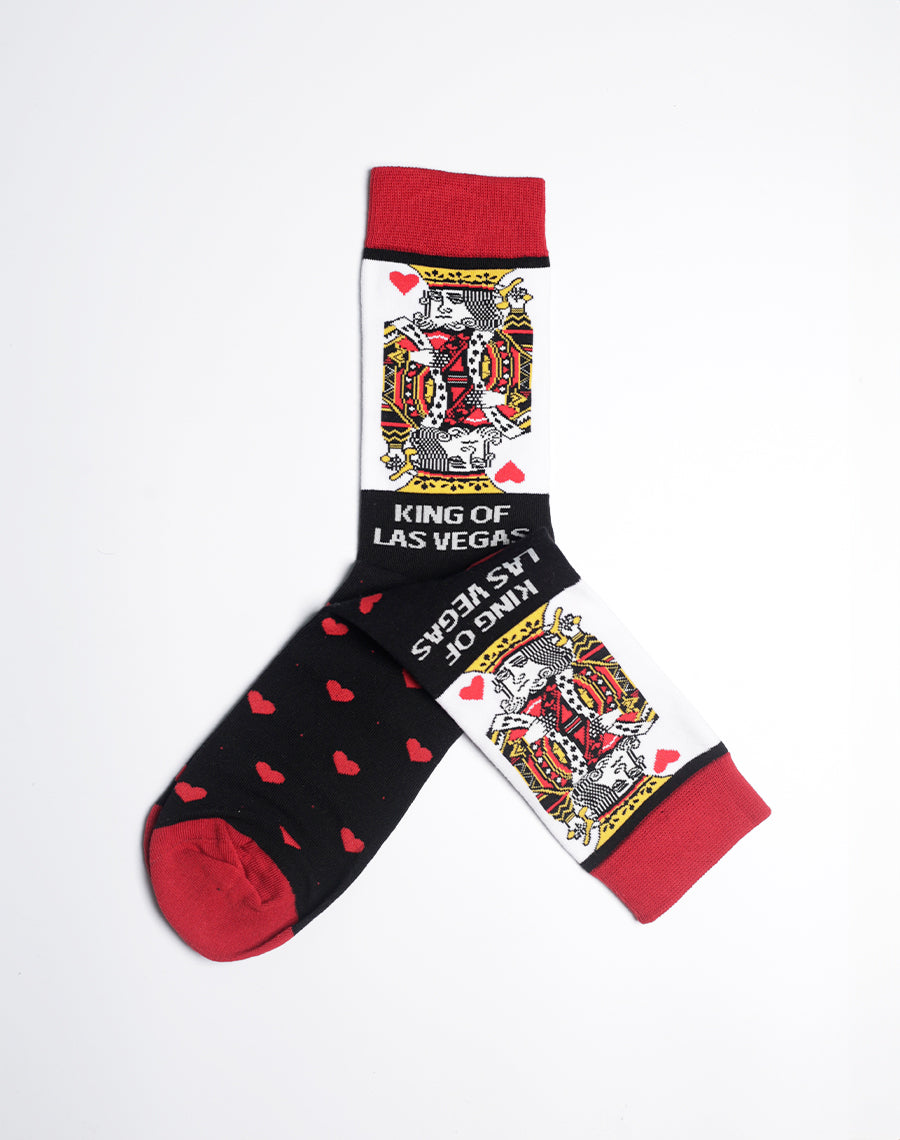 Mens King of Las Vegas Crew Socks