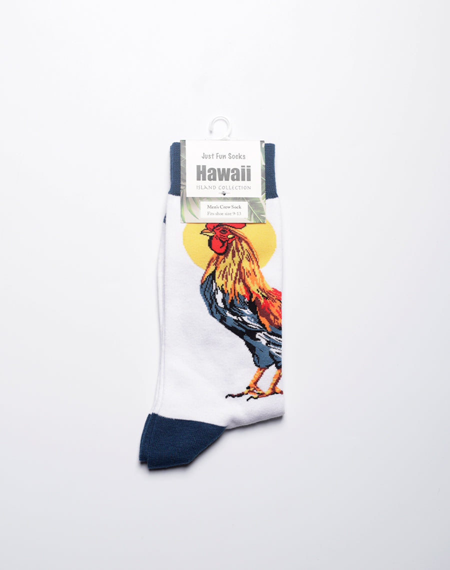 Cool barnyard rooster socks perfect for gifting with playful and eye-catching design