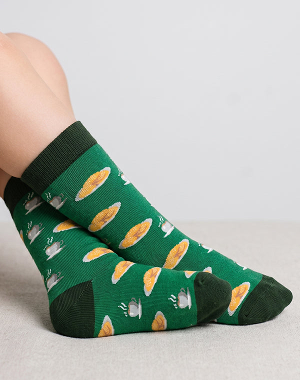 Kids Beignet & Cocoa Crew Socks