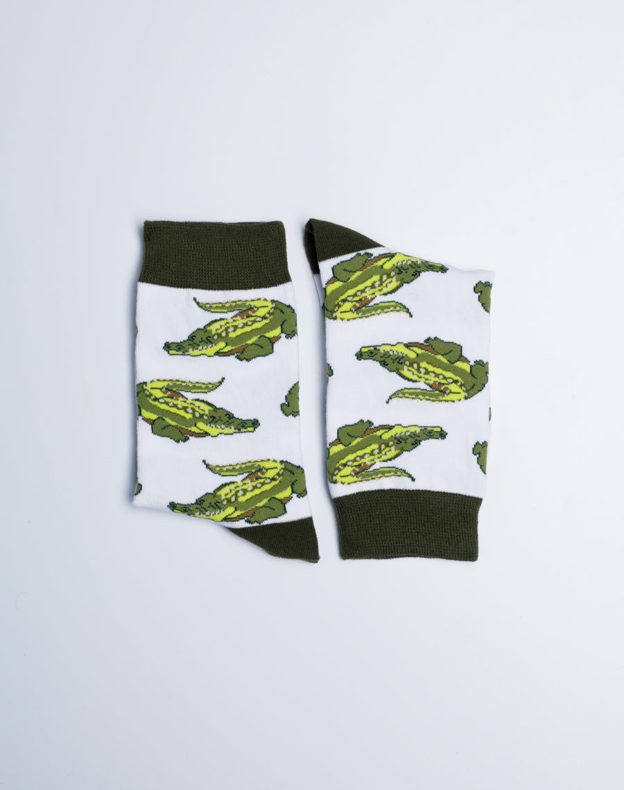 Kids Gator Gator Alligator Crew Socks - Cotton made Socks for Boys and Girls