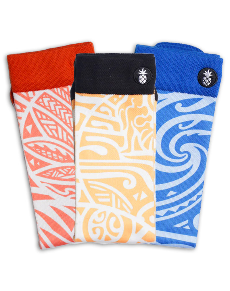 Maui Brewing Printed Crew Socks | 3-Pair Bundle