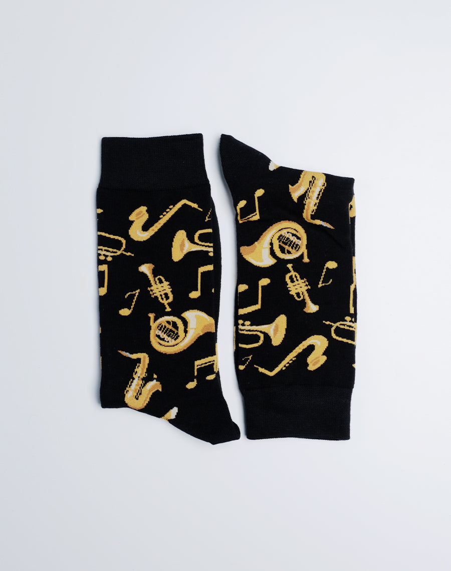 Premium Quality Jazz Instruments Crew Socks for Musicians