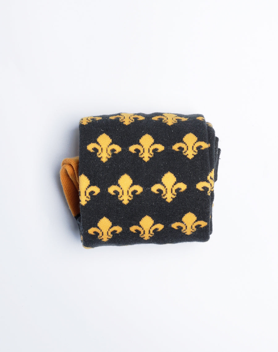 Symbol Printed Crew Socks for Men - Cotton made - Fleur De Lis Crew Socks