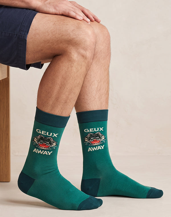 Men's Geux Away Gator Crew Socks