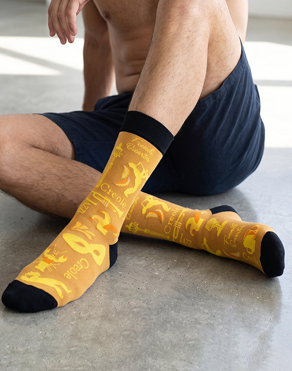 Men's Old School NOLA Crew Socks