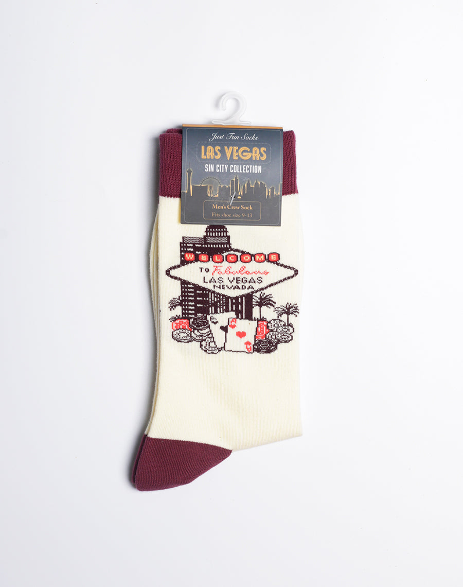 Vegas on your feet—no need to bet, these socks are a sure win!