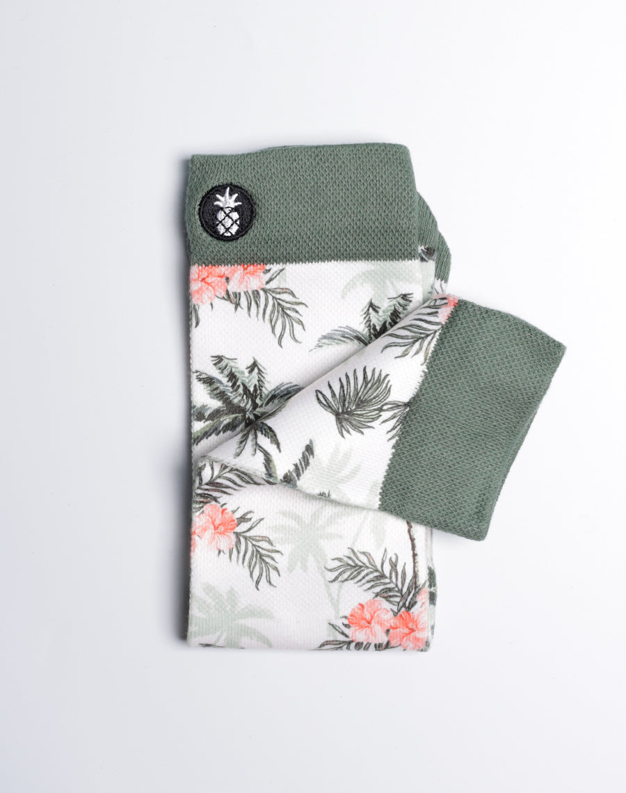 Grey and white printed women socks