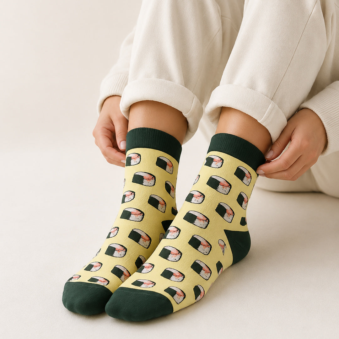 Women's Spam Musubi Hawaiian Crew Socks