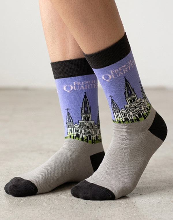 Women's St. Louis Cathedral French Quarter Crew Socks