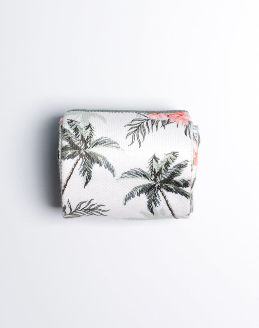 Palm Leaves Printed Oasis Crew Socks