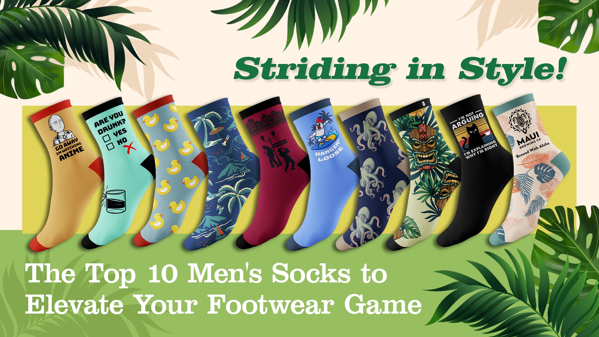 Striding in Style: The Top 10 Men's Socks to Elevate Your Footwear Game