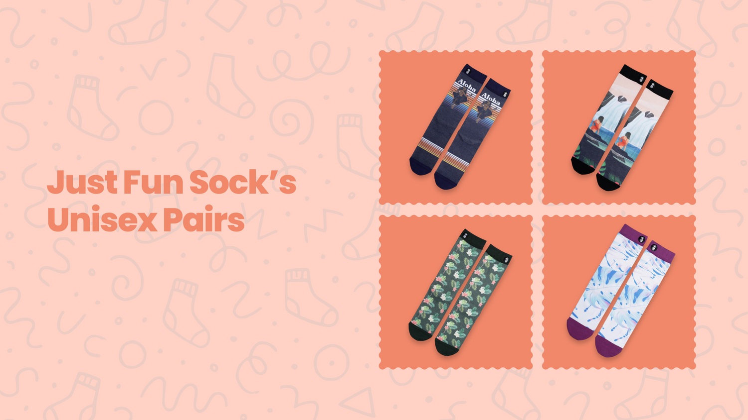 Just Fun Socks’ Unisex Pairs