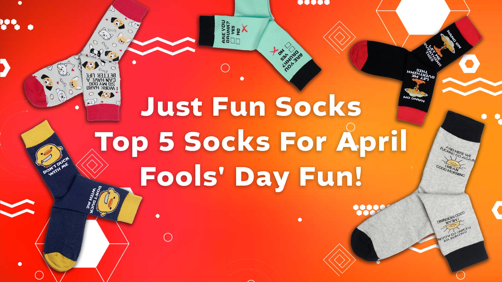 Just Fun Socks Top 5 Socks For April Fools' Day Fun!