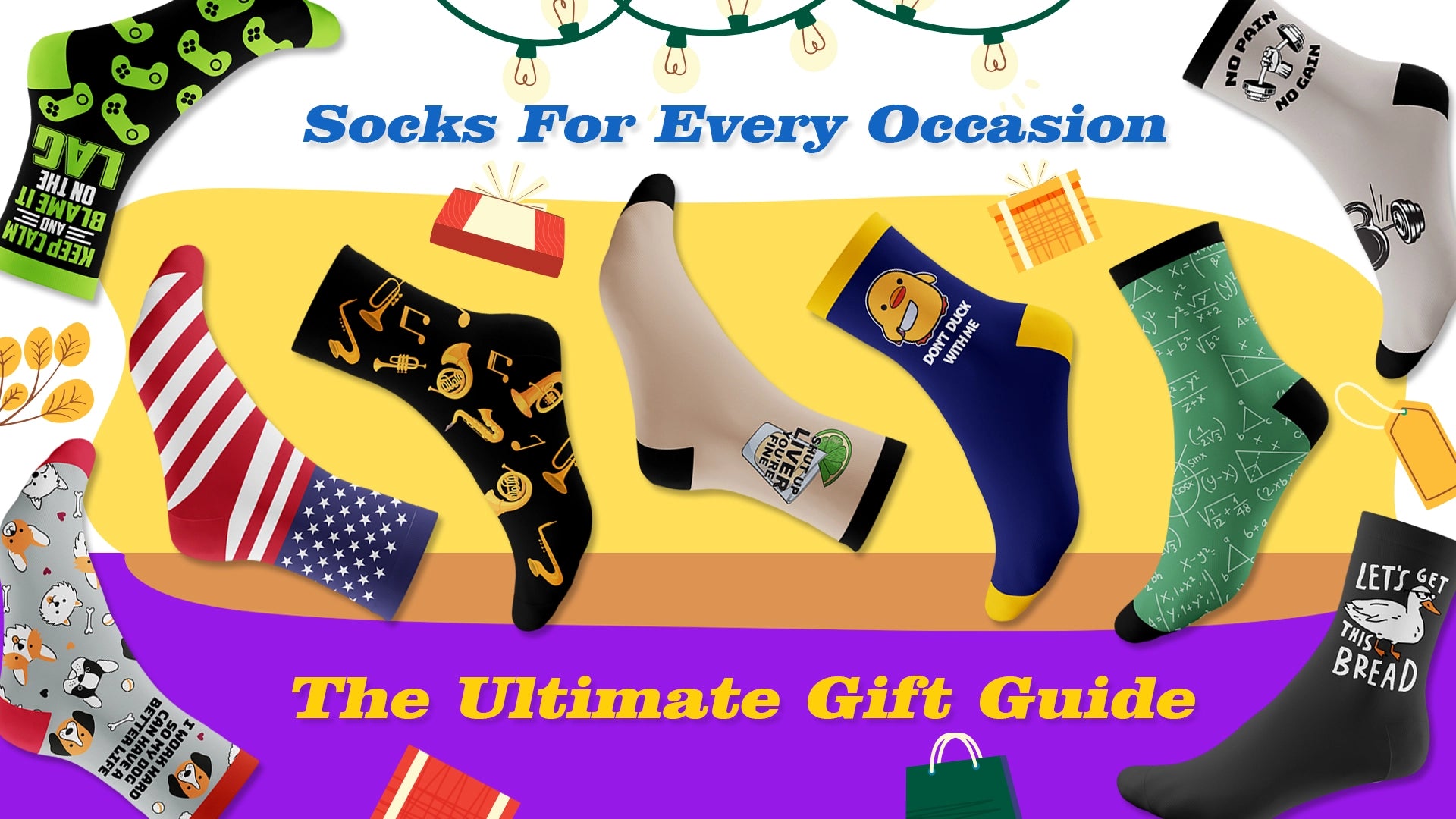 Socks For Every Occasion The Ultimate Gift Guide Just Fun Socks