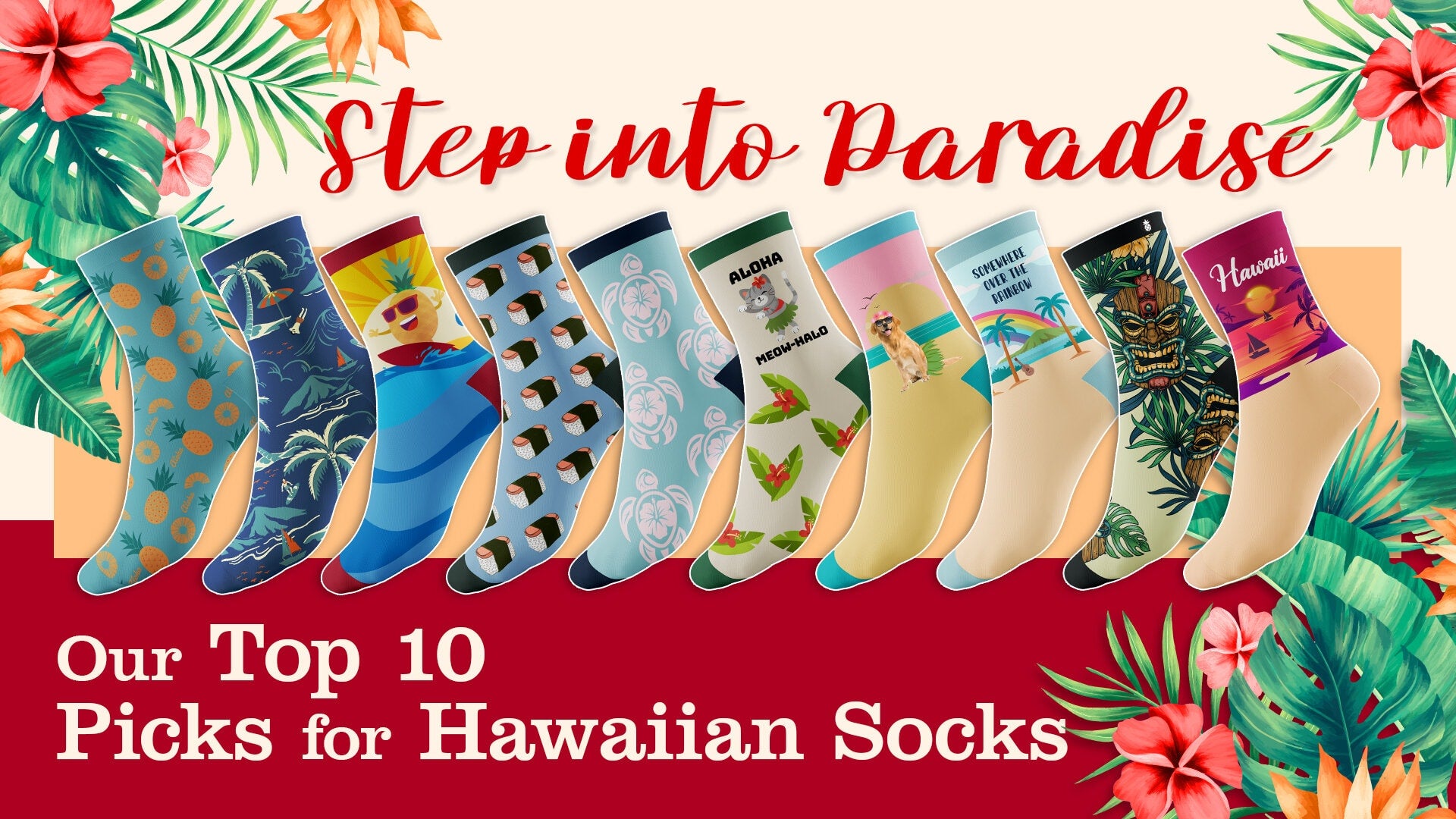 Step into Paradise - Our Top 10 Picks for Hawaiian Socks