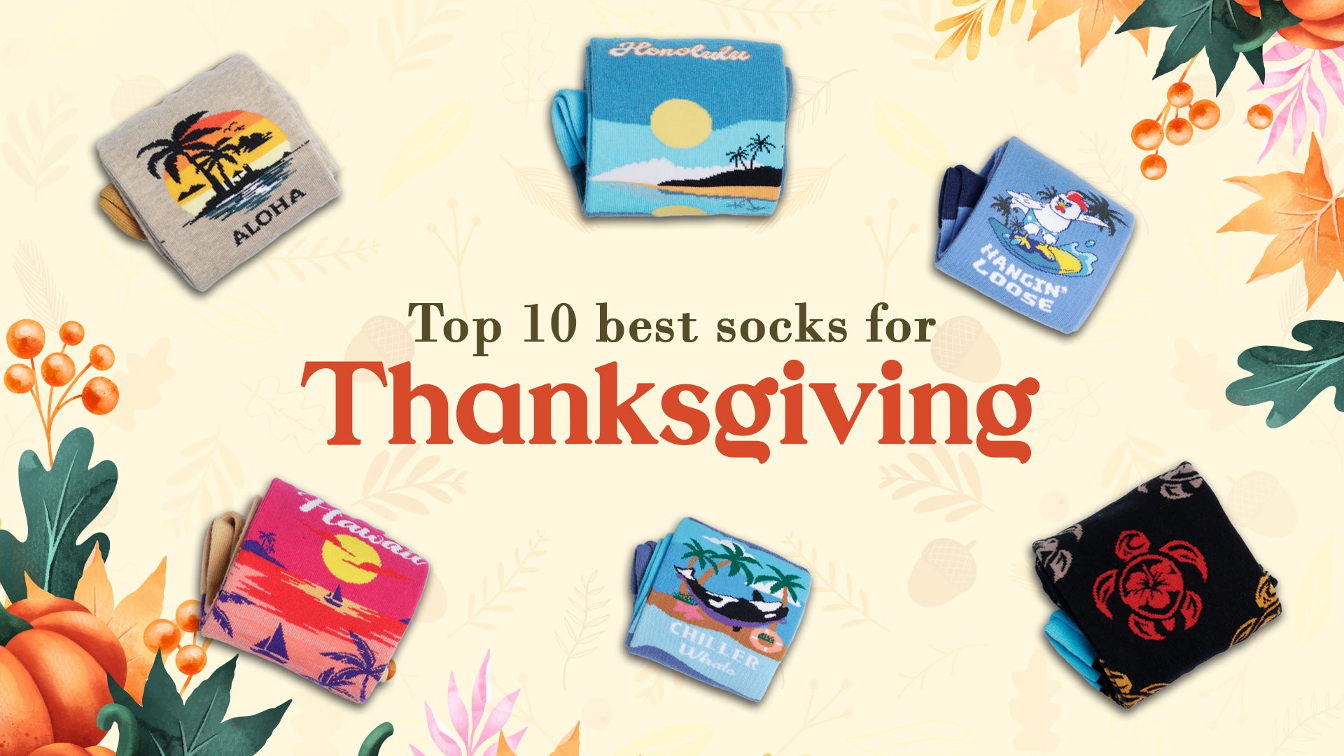 Top Ten best socks for Thanksgiving