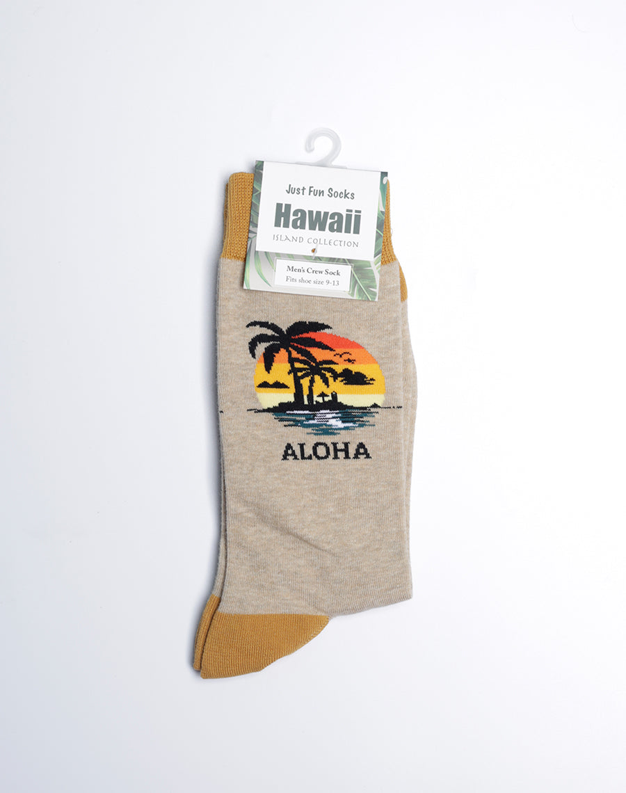Aloha Premium Quality Tan Color Cotton Made Socks