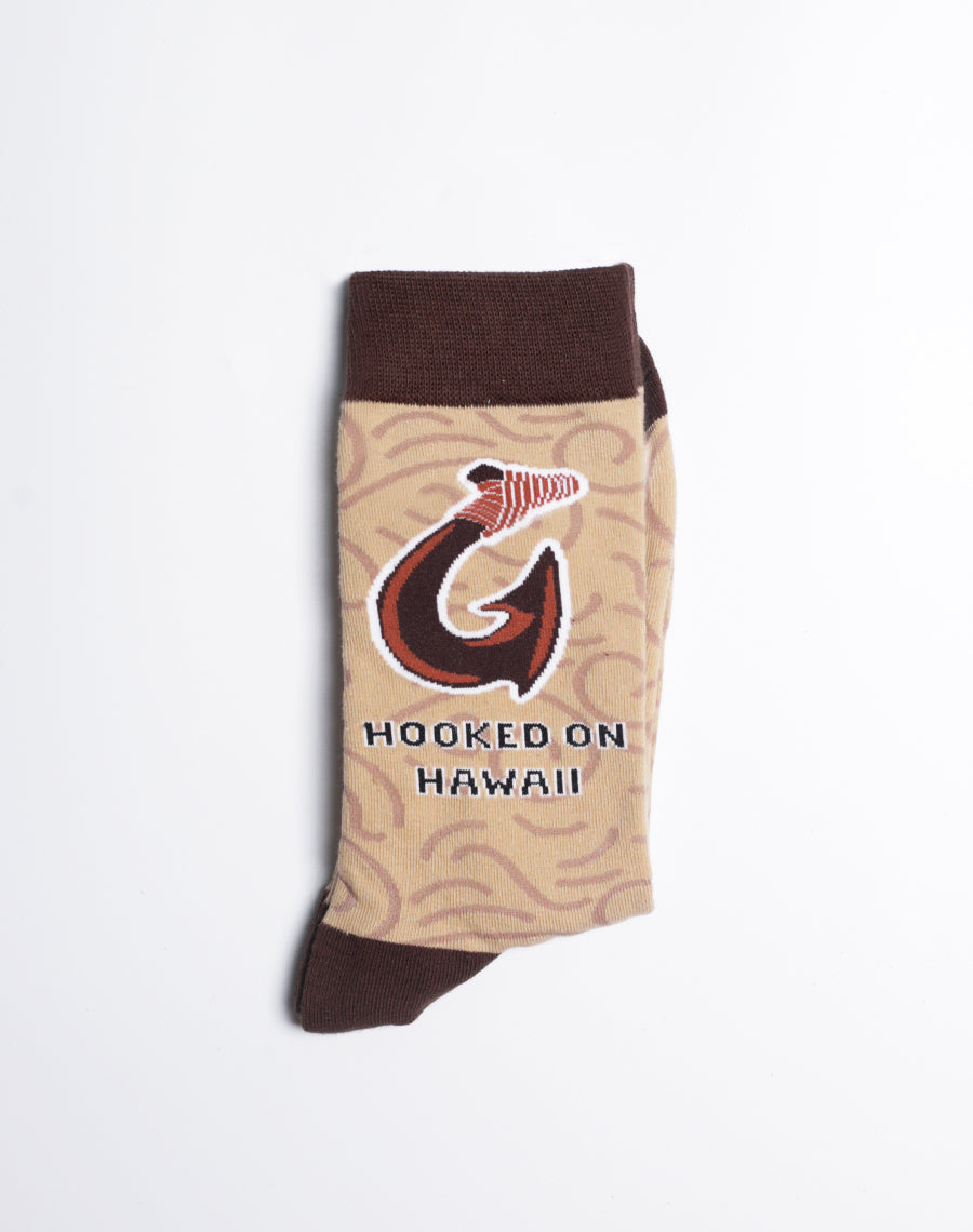 Men's Hooked on Hawaii Crew Socks