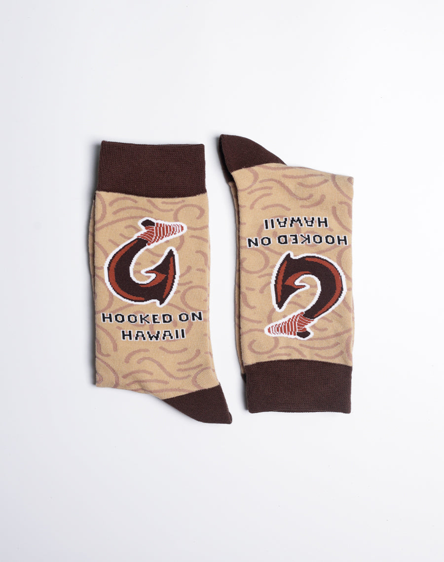 Men's Hooked on Hawaii Crew Socks