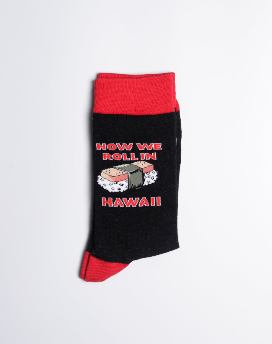 Men's How We Roll Hawaii Crew Socks