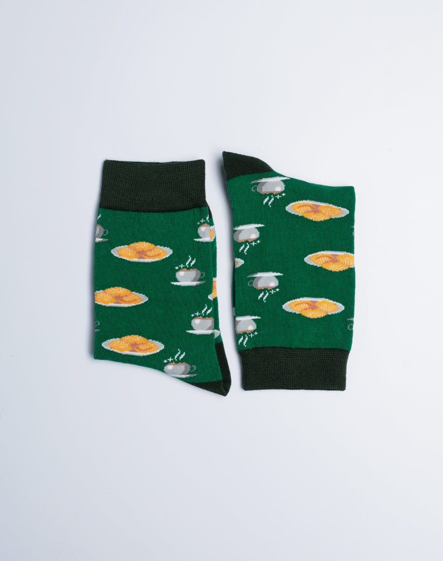 Beignet & Cocoa Crew Socks for Kids- Comfortable Cute socks that fits US Kids Shoe Sizes