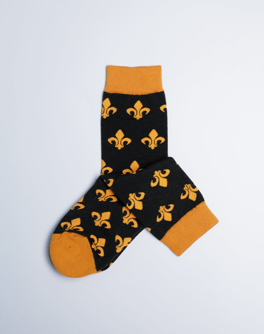 Buy New Orleans Socks - Kids Fleur De Lis Crew Socks