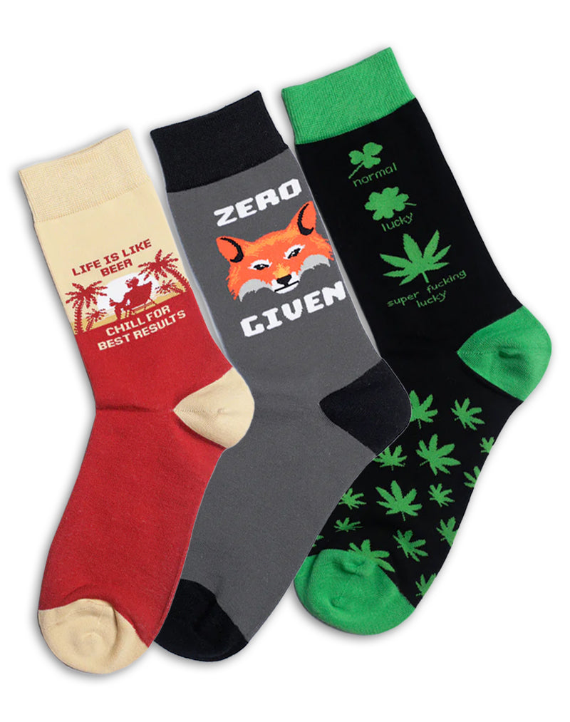 Men's Chill Crew Socks Pack | 3-Pair Bundle