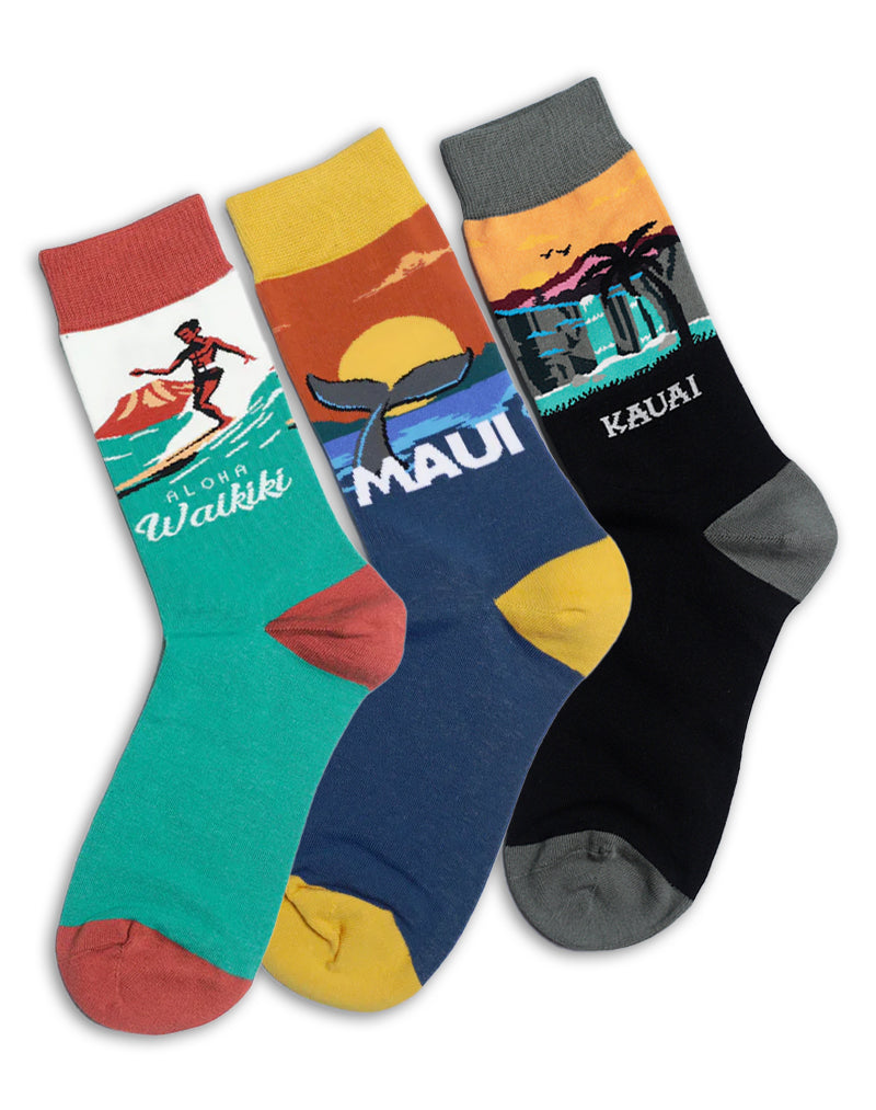 Men's Island Crew Socks Pack | 3-Pair Bundle