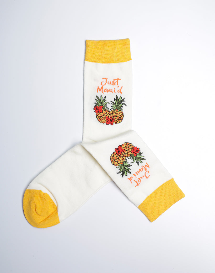 Women's Just Maui'd Pineapple Crew Socks