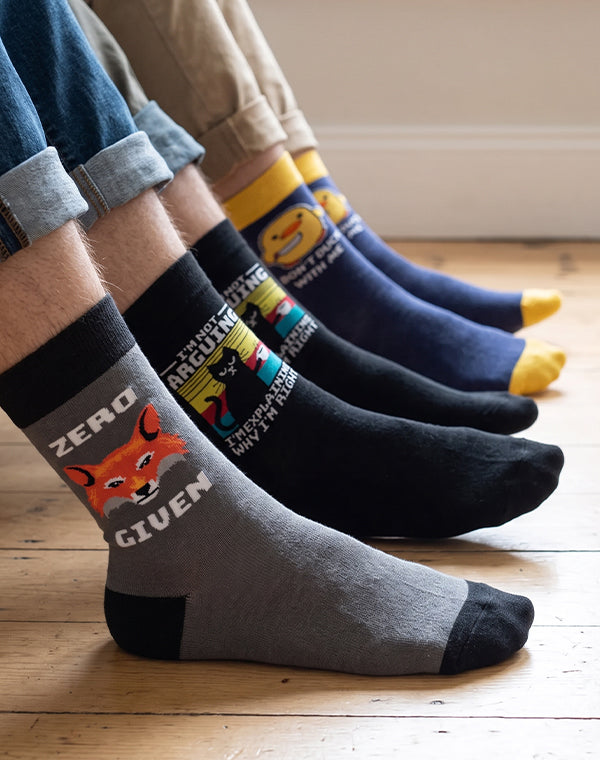 Men's Beastly Banter Crew Socks | 3-Pair Bundle