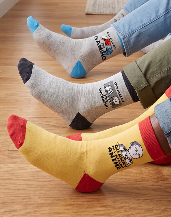Men's Do Not Disturb Crew Socks | 3-Pair Bundle