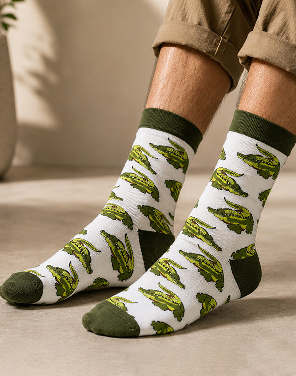 Men's Gator Gator Alligator Crew Socks