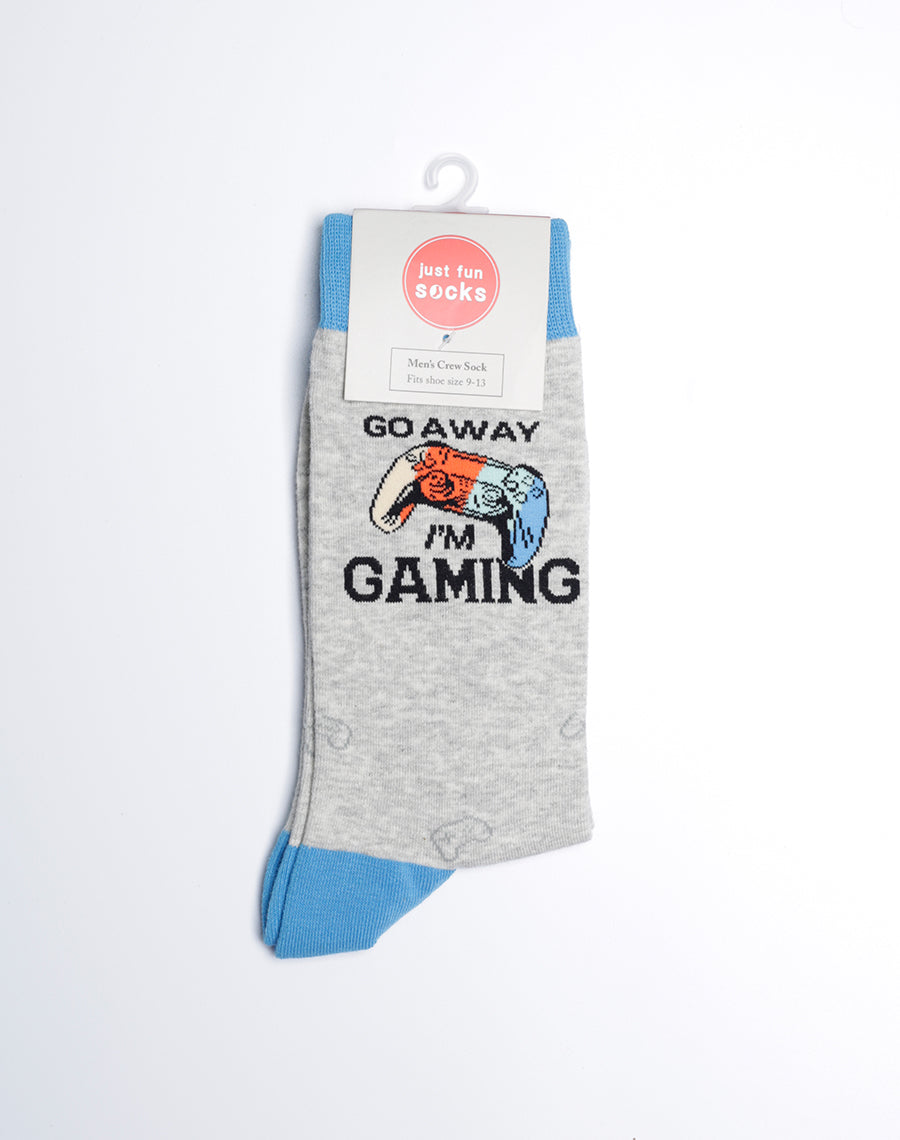 Cotton Made Gaming Socks for Gamers - Mens Grey Color Comfy Socks