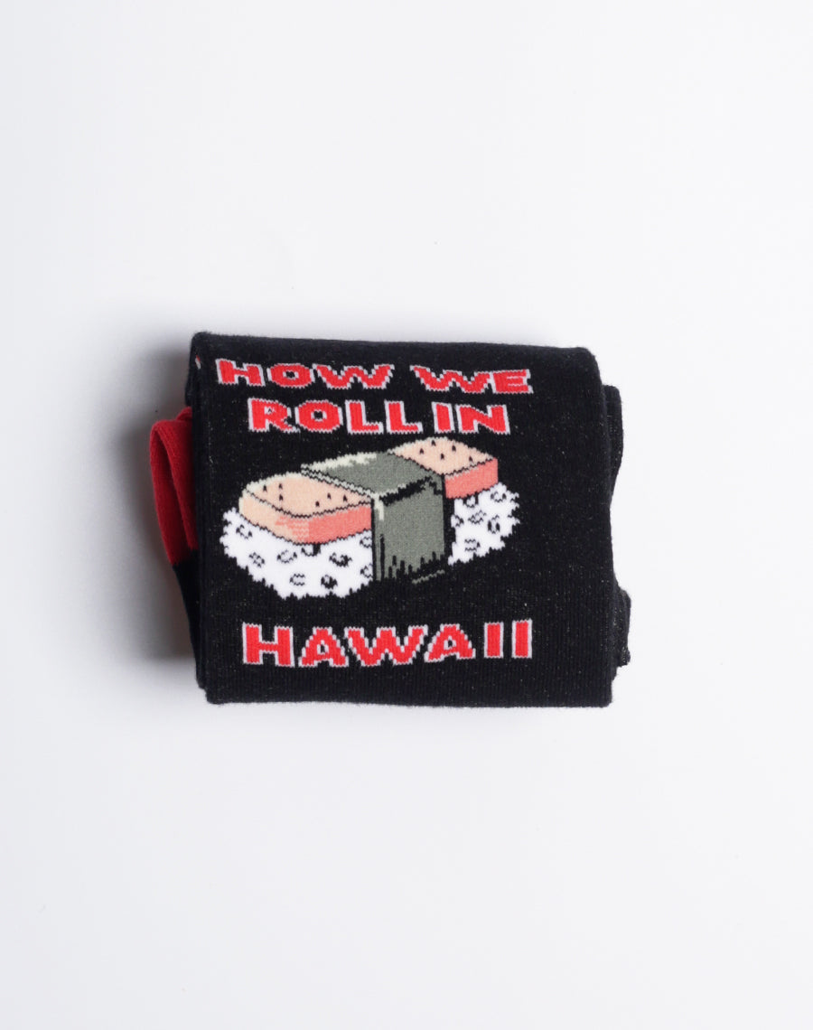 Men's How We Roll Hawaii Crew Socks