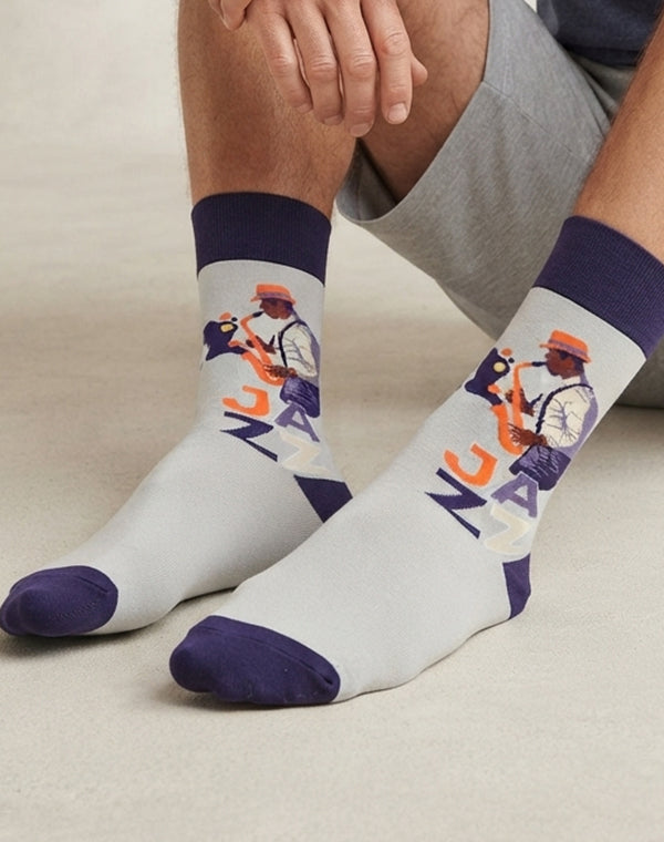 Men's Jazz Musician Crew Socks
