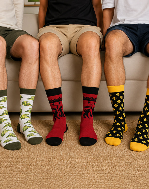 Men’s New Orleans Classic Crew Socks Pack | 3-Pair Bundle