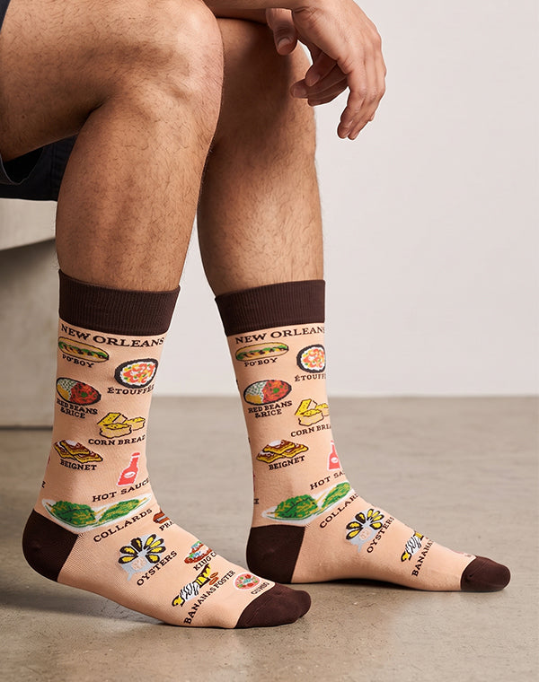 Men's New Orleans Food Tour Crew Socks