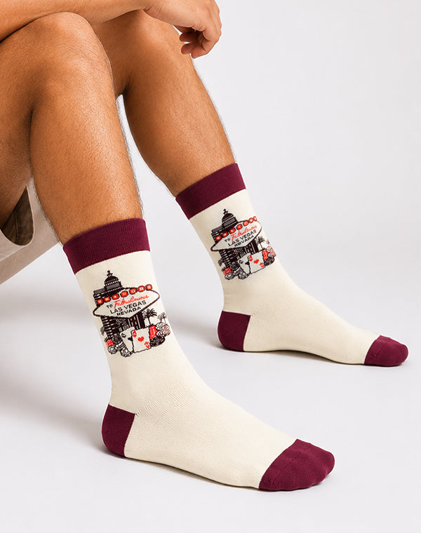 Men's Welcome to Las Vegas Legacy Crew Socks