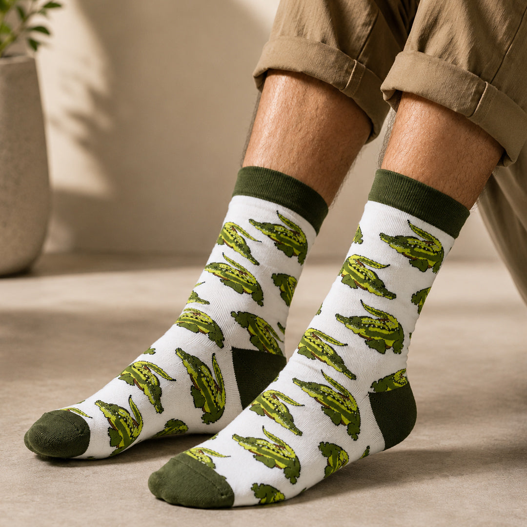 Men's Gator Gator Alligator Crew Socks
