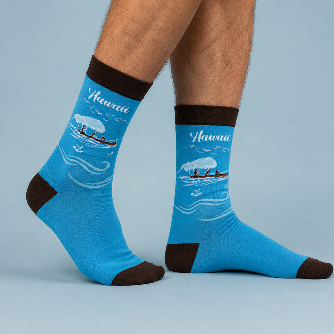 Men's Hawaii Outrigger Crew Socks