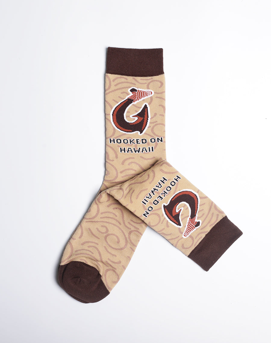 Men's Hooked on Hawaii Crew Socks