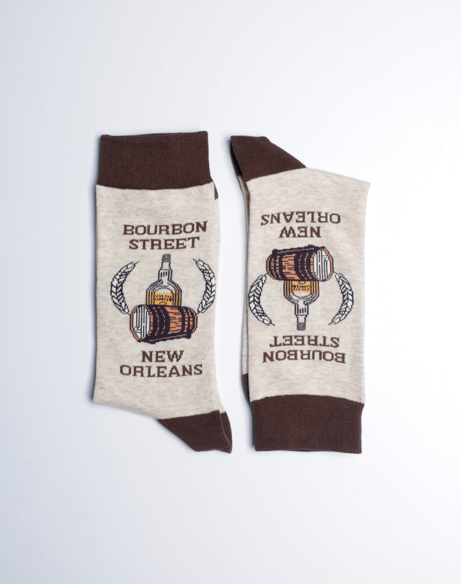 Socks for Parties - Men Bourbon Street Socks - Cotton Made
