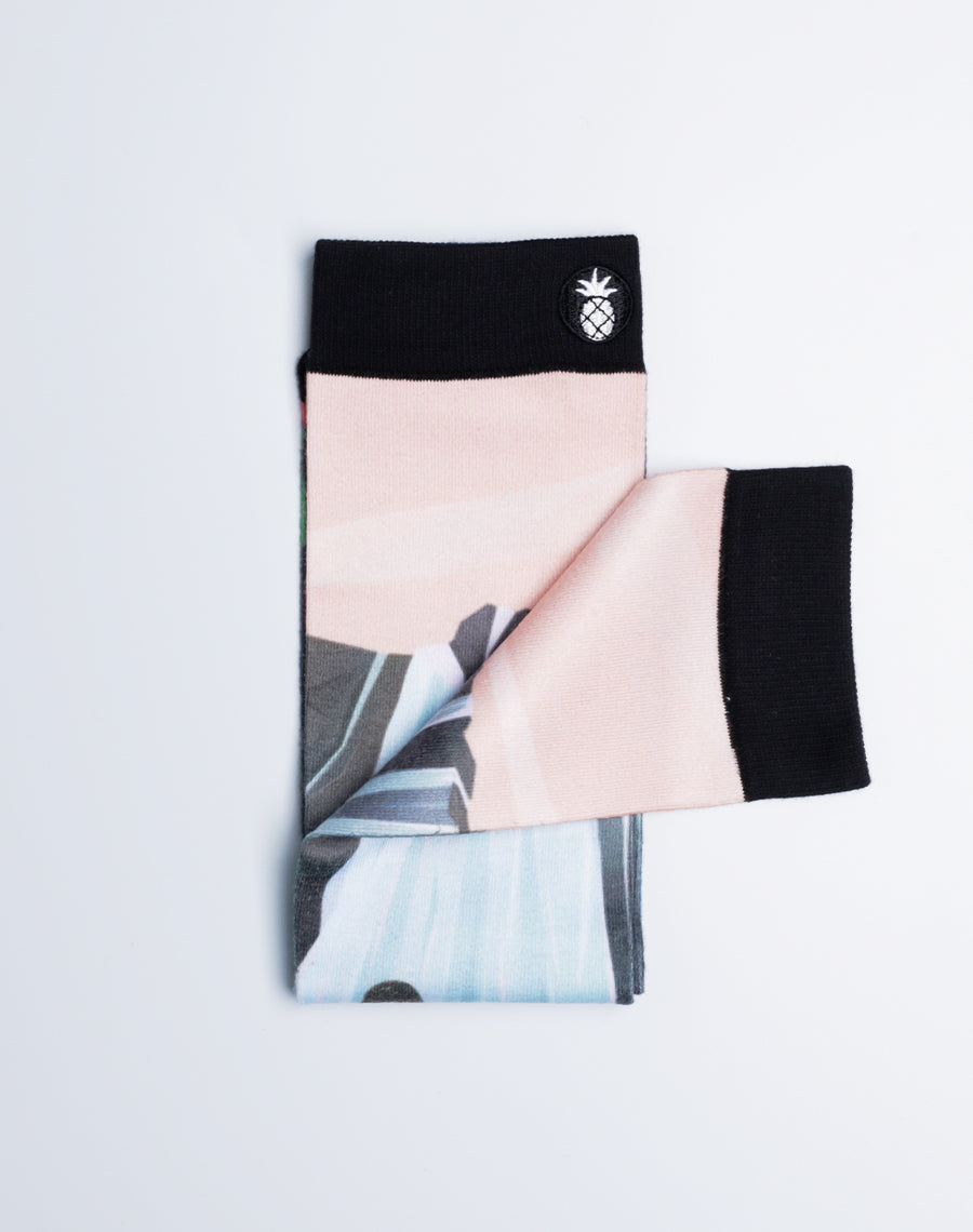 Multicolor Premium Quality Cotton Made Gender Neutral Socks - Hawaii themed socks