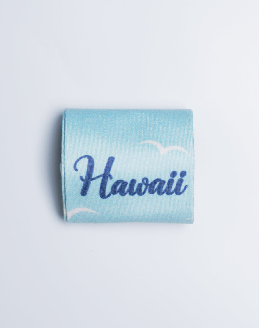 Light Blue Color Unisex Cotton Made Hawaii Printed Socks - Premium and Comfortable